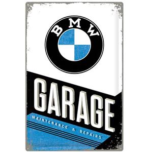 Fiftiesstore BMW Garage Maintenance & Repairs Metalen Bord 40 x 60 cm