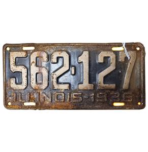 Fiftiesstore Illinois Kentekenplaat - 1936 - Origineel