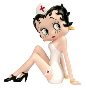 Fiftiesstore Betty Boop Zittende Verpleegster Beeldje 18 cm