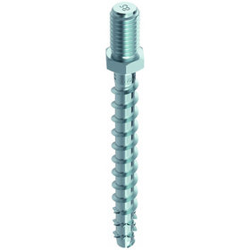 Multi-monti  -plus ST mit Ansatzgewinde Sechskantkopf St zn SW 10, 7,5x80mm/ 25mm