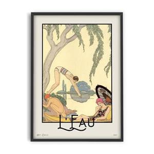 PSTR studio  Vintage George Barbier Art - L'Eau