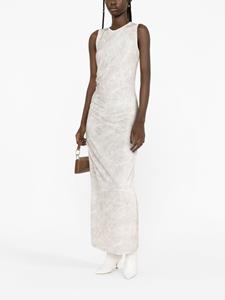 Helmut Lang Jurk met ruches - Beige