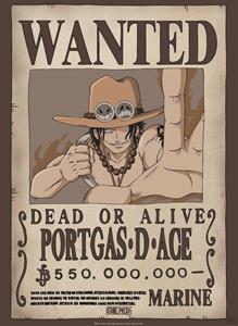 ABYstyle Poster One Piece Wanted Ace - 38x52cm
