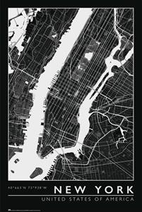 Grupo Erik New York City Map Poster 61x91,5cm