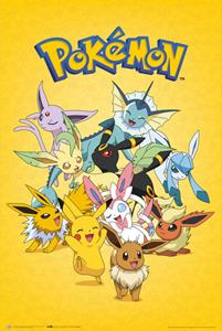 Grupo Erik Pokémon Evoluciones Eevee Poster 61x91,5cm