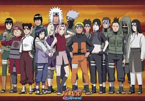 ABYStyle Naruto Shippuden Konoha Ninjas Poster 91,5x61cm