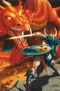 Pyramid Dungeons & Dragons Classic Red Dragon Battle Poster 61x91,5cm