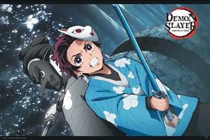 ABYStyle Demon Slayer Tanjiro & Urukodaki Poster 91,5x61cm