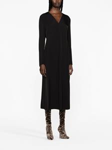 Jil Sander Midi-jurk met lange mouwen - Zwart