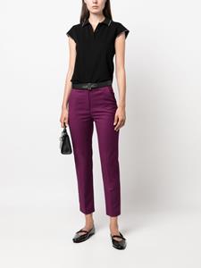 Patrizia Pepe Flannel Cigarette cropped trousers - Paars