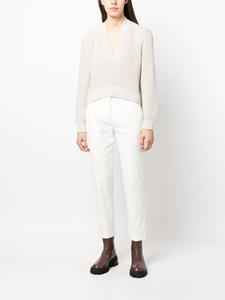 Eleventy mid-rise straight-leg trousers - Wit
