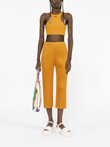 Pleats Please Issey Miyake Cropped broek - Oranje