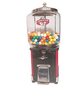 Fiftiesstore Victor Topper Kauwgomballen/Snoep Automaat - $0,01