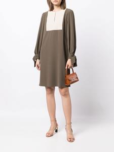 Paule Ka Shiftjurk met colourblocking - 7120 KAKI/SABLE