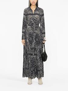 Golden Goose logo-patch long dress - Grijs