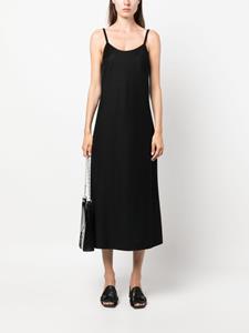 Maison Margiela spaghetti-straps cashmere slip dress - Zwart