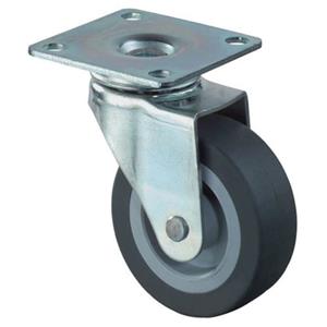 Meubelzwenkwiel 30mm Grijs Rubber
