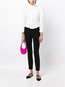 Carolina Herrera high-waisted cropped trousers - Zwart