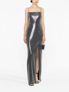 ROTATE sequin-embellished long dress - Zwart