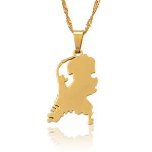 LGT JWLS LGT Jewels heren ketting Edelstaal Nederland Goudkleurig