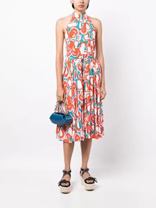 DVF Diane von Furstenberg Nicola halter-neck printed dress - Rood