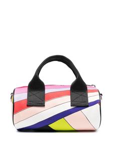 motif-print stretch-cotton holdall bag - Wit