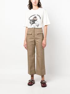 MSGM Geruite broek - Beige