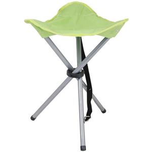 Urban Living bijzet krukje/stoeltje - Opvouwbaar - Camping/outdoor - D32 x H43 cm - Groen -