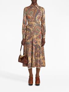 ETRO Jurk met paisley-print - Oranje