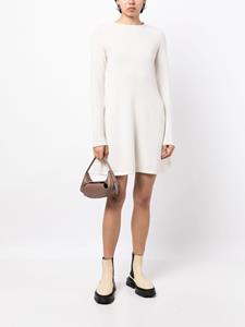 Lisa Yang round-neck cashmere dress - Wit