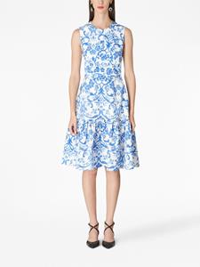 Carolina Herrera graphic-print sleeveless dress - Wit
