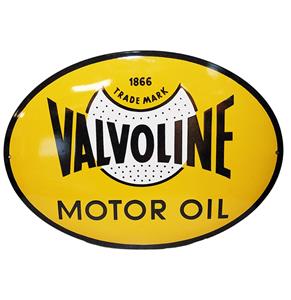 Fiftiesstore Valvoline Emaille Bord - 55 x 40cm
