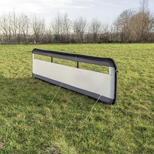 Windscherm opblaasbaar 480x140 cm grijs