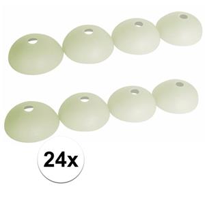 Pro Plus 24x Glow in the dark tentharing beschermkapjes -