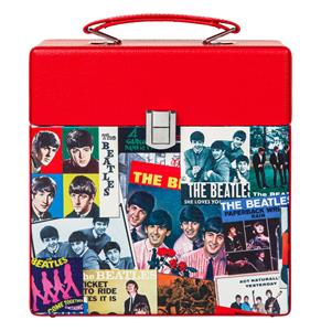 Fiftiesstore Crosley Singles Opslag Koffer - The Beatles Rood