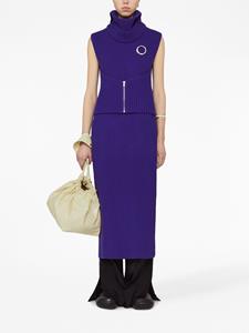 Jil Sander Jurk met afneembare kraag - Blauw