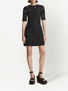 Proenza Schouler Jurk met bloemenkant - Zwart