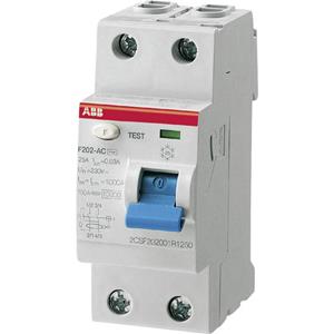 ABB 2CSF202101R1250 FI-Schutzschalter A 2polig 25A 0.03A 230V