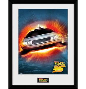 Back to the Future: 35th Anniversary Delorean 30 x 40 cm Collector Afdruk