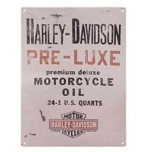 Fiftiesstore Harley-Davidson Pre-Luxe Tinnen Bord Met Reliëf - 30 x 40 cm