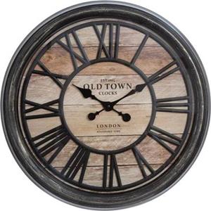 Atmosphera - Vintage wandklok bruin - Diameter 50 cm