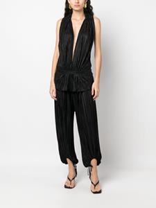 STYLAND Broek met metallic-effect - Zwart