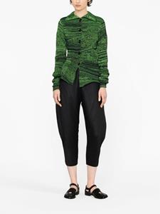 Pleats Please Issey Miyake plissé cropped trousers - Zwart