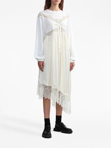 Simone Rocha Asymmetrische jurk - Wit