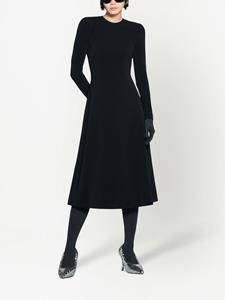 Balenciaga Midi-jurk met lange mouwen - Zwart