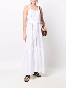 Forte Forte Jurk met gestrikte taille - Wit
