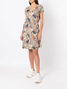 Amir Slama Jurk met bloemenprint - Beige