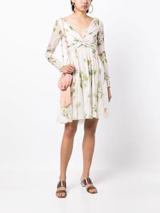 Giambattista Valli Jurk met bloemenprint - Wit