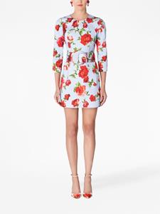 Carolina Herrera Jurk met bloemenprint - Blauw