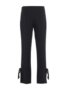 Prada Broek met gestrikte zijkant - Zwart